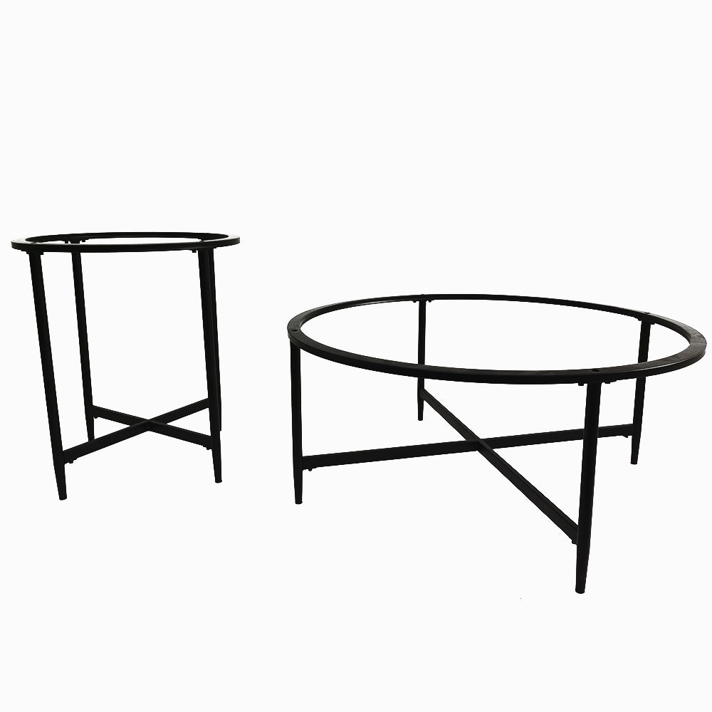 Desk Base Heavy Duty Cafe Office Desk Laptop Pedestal Desk Feet Metal Coffee Dining Table Legs Circle Steel Table Frame