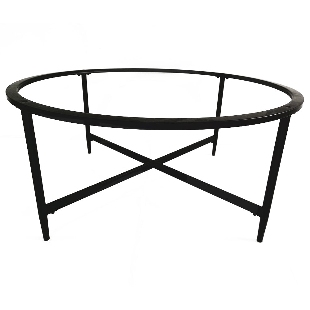 Desk Base Heavy Duty Cafe Office Desk Laptop Pedestal Desk Feet Metal Coffee Dining Table Legs Circle Steel Table Frame