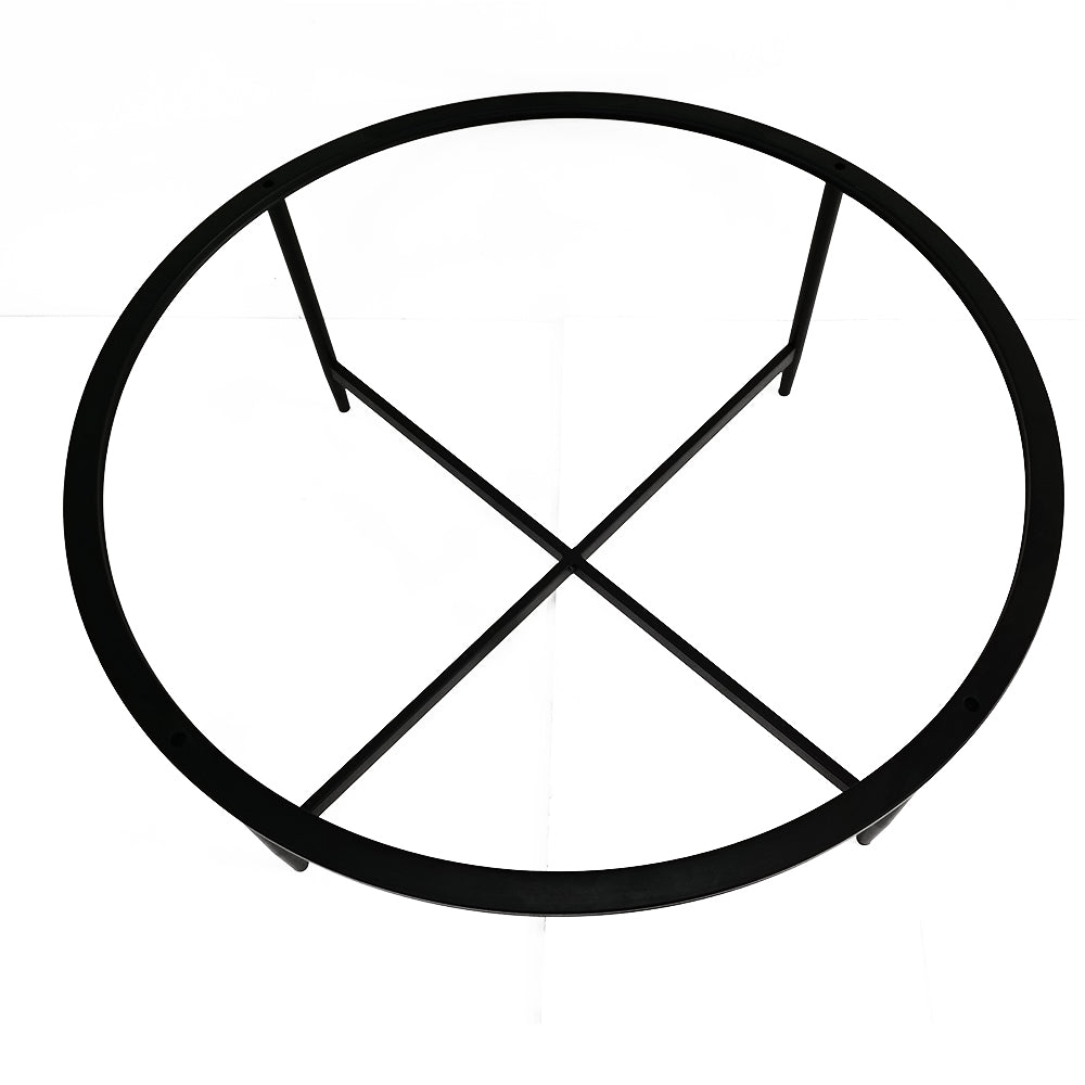 Desk Base Heavy Duty Cafe Office Desk Laptop Pedestal Desk Feet Metal Coffee Dining Table Legs Circle Steel Table Frame