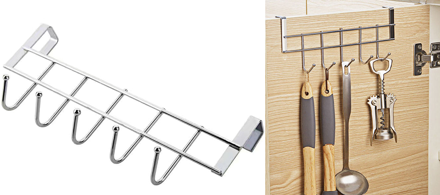 3 pcs pack stainless steel 5 pcs cabinet door back strong hook