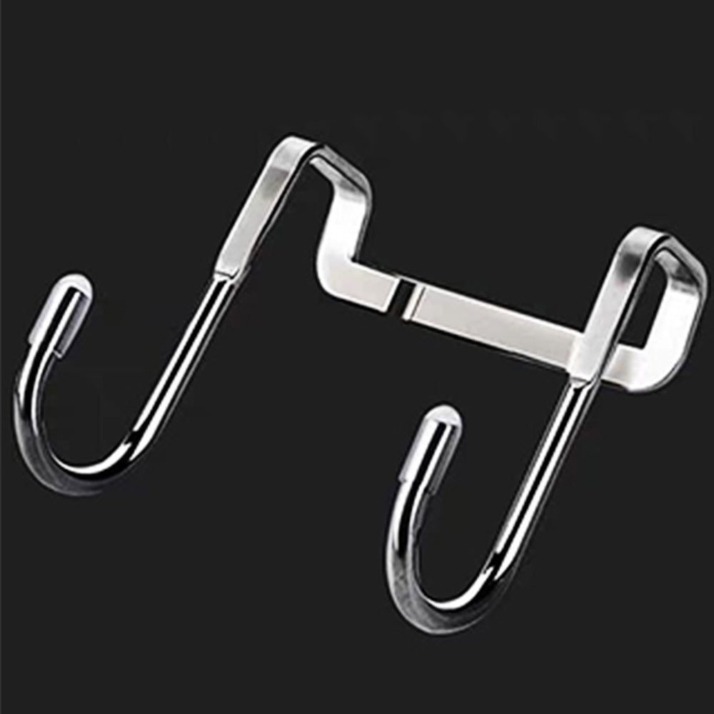 6 pcs pack stainless steel hook S type door back hook kitchen cabinet door hook multifunctional Hooks