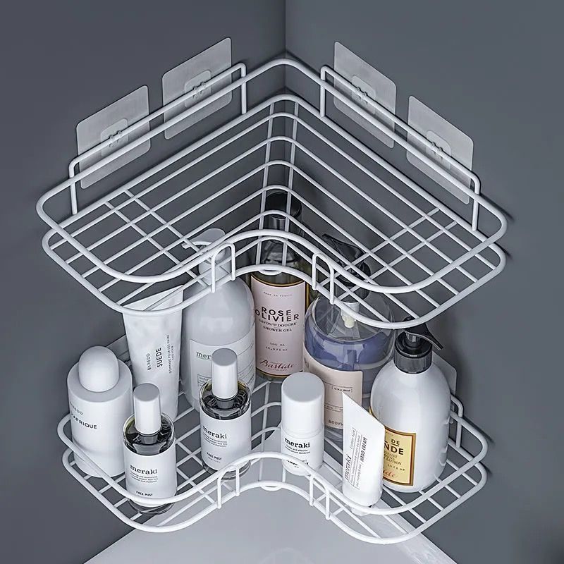 No-perforating toilet Bathroom gargle stand Toilet Toilet wall hanging Kitchen storage shelf