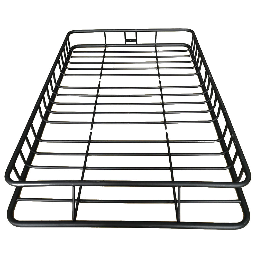 Steel Round Tube Wire Black Universal Roof Cargo Basket Carrier Roof Rack For Car