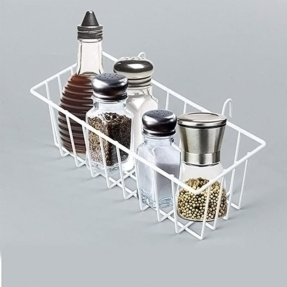 Wall grid panel basket display shelf storage rack