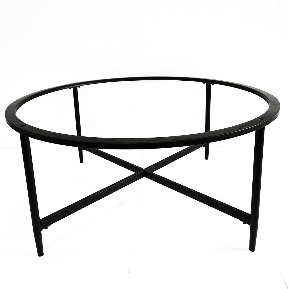 Desk Base Heavy Duty Cafe Office Desk Laptop Pedestal Desk Feet Metal Coffee Dining Table Legs Circle Steel Table Frame