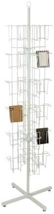 Rotating Greeting Card Rack - 48 Pocket - Overall Dimension: 65”H x 16”D - 48 Pockets Total (Each 5”W x 7”H x 1 5/8”D) - Perfect for Thrift, Retail, Grocery, and Convenience