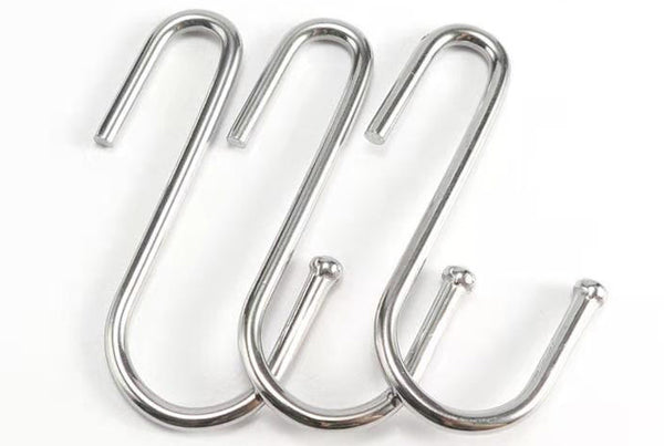 15 pcs pack silver stainless steel S metal hanging hooks