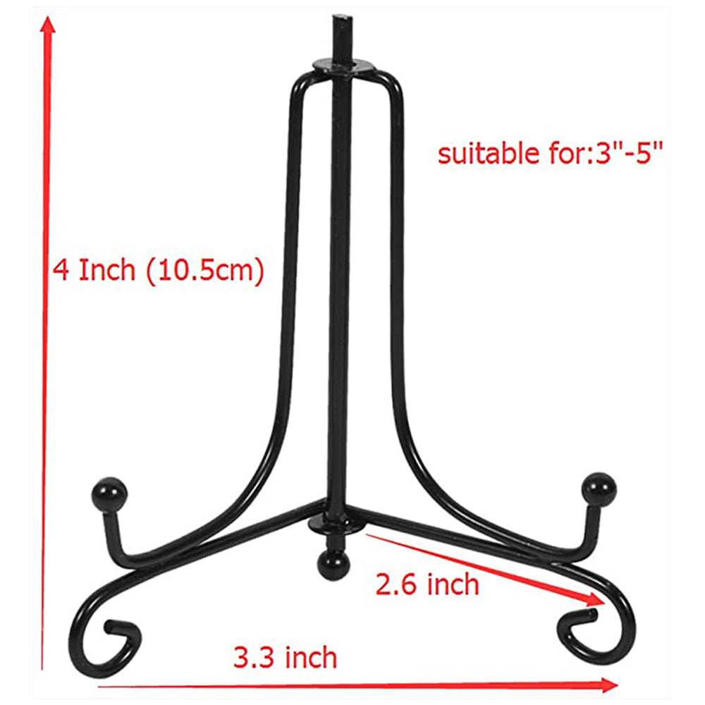 Iron Display Stand Black Iron Easel Plate Display Photo Holder Stand Displays Picture Frames Decorative Plates Tablets
