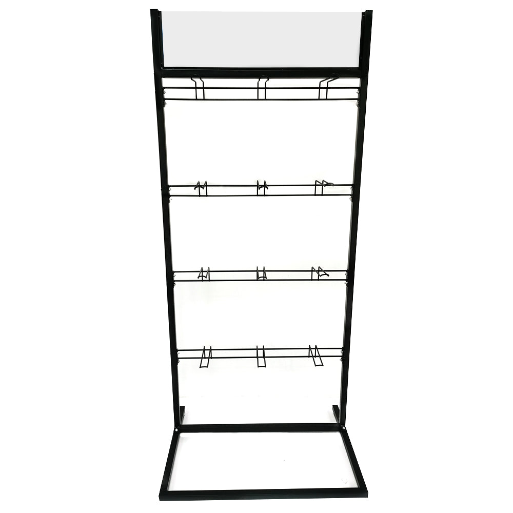 Supermarket retail shop store floor stand displays higher cost performance shelf display rack with hooks