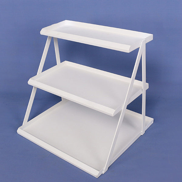 Stable displays supermarket 3 layers stand small commodity shelf display rack