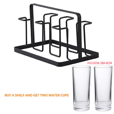 Creative cup holder for household cup storage tray glass cup shelf upside down to store teacups