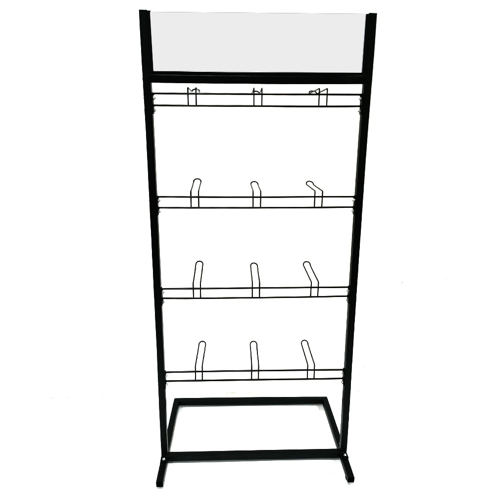 Supermarket retail shop store floor stand displays higher cost performance shelf display rack with hooks