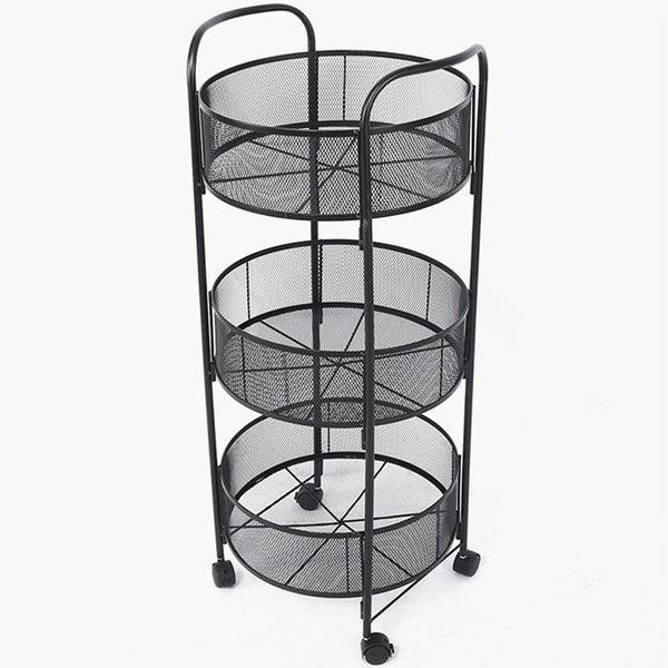 Factory Wholesale Circular Iron Dense Mesh Display Shelf Jewelry Fruit Drink Shelf Drugstore Supermarket Boutique Household