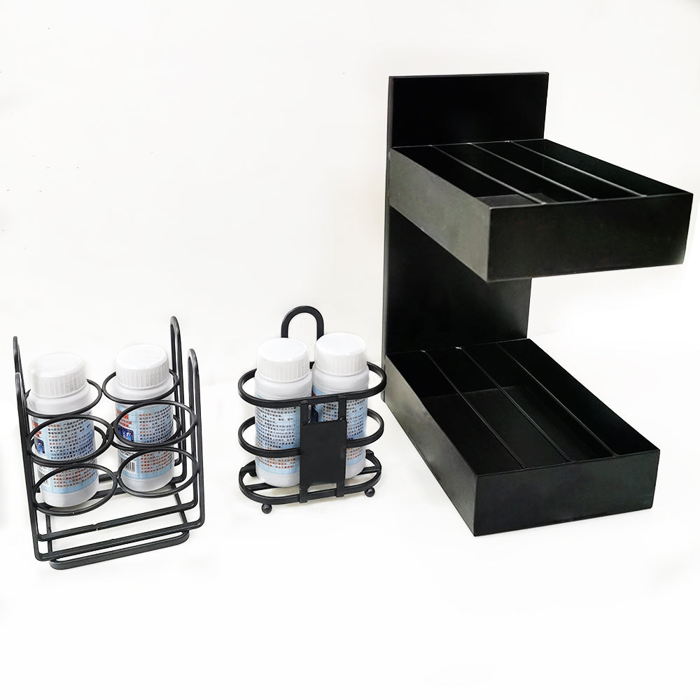 Factory direct kitchen sauce spice pepper bottle metal holder wire display stand