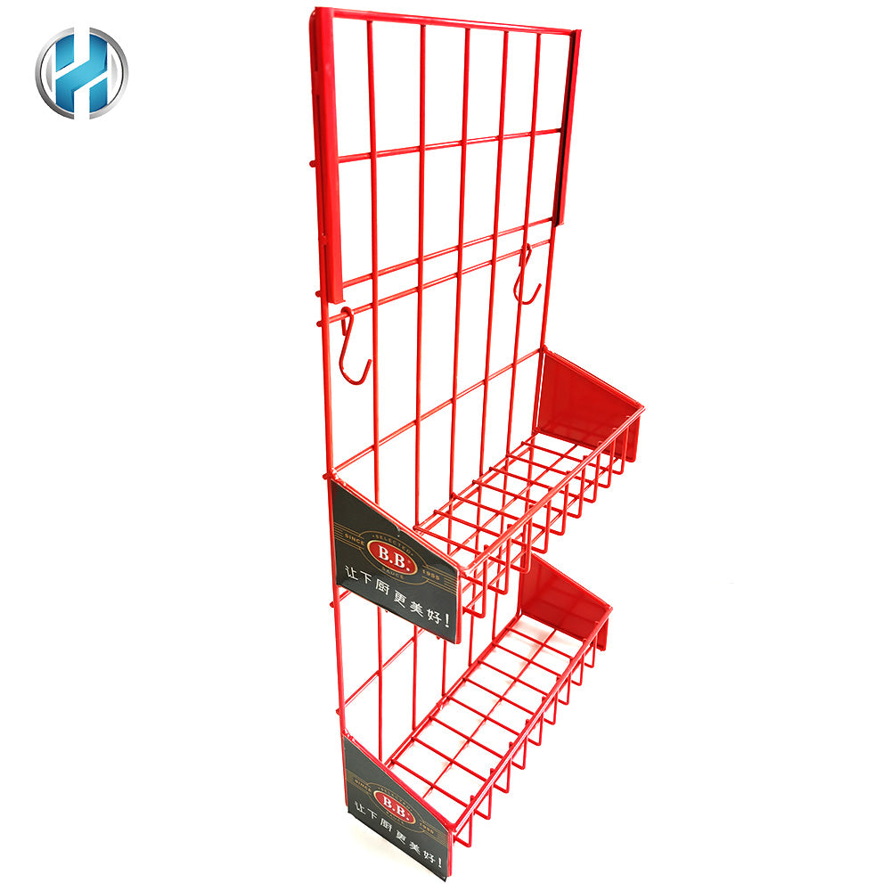 Metal Steel Wire Rack Displays Hanging Display Stand Shelf For Kitchen and Superstore