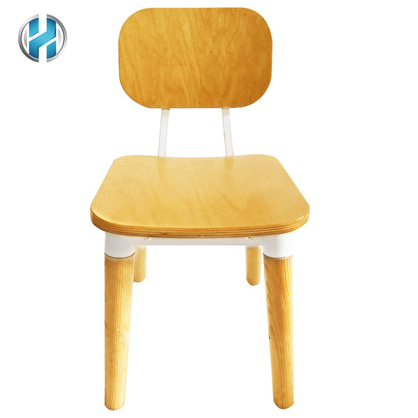 Stylish Wooden Simple Fashion Stool Hardware Furniture Chair For Kindergarten Children And student