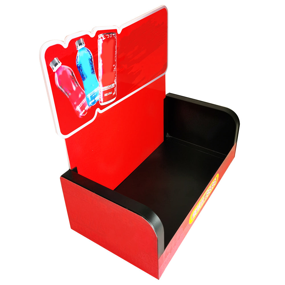 Mini Table Metal Drink Display Stand For Supermarket Retail Store