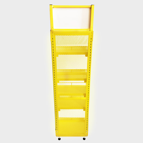 Floor stand shelf displays supermarket display rack for retail