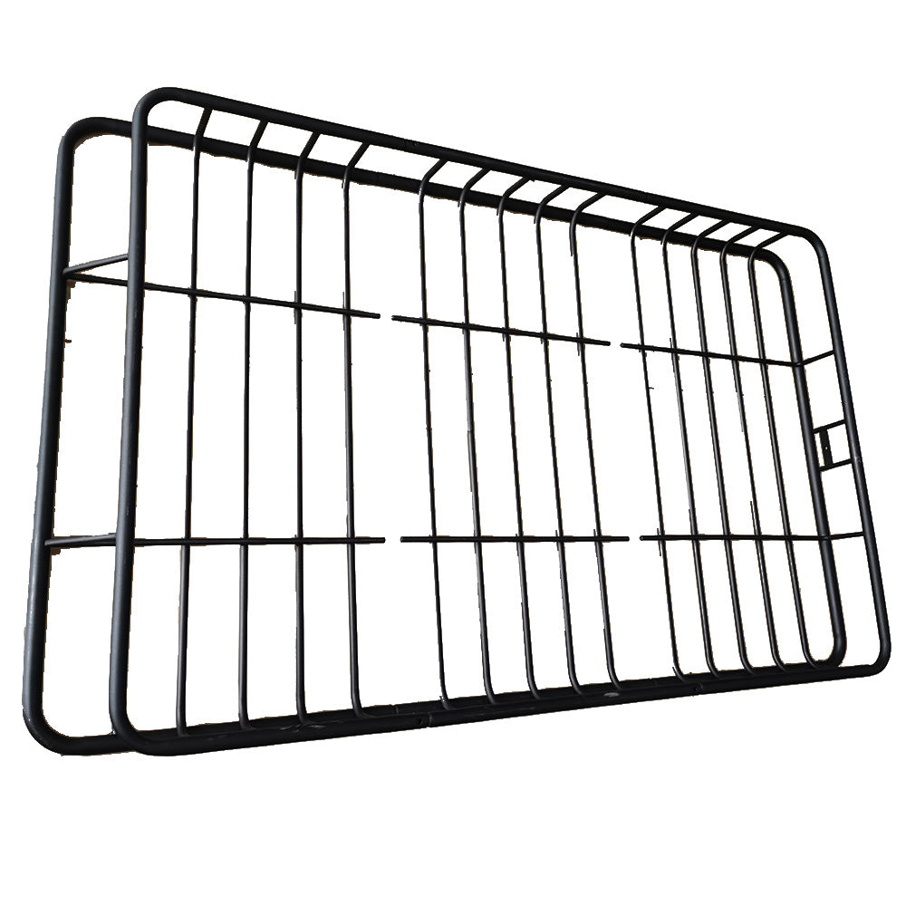 Steel Round Tube Wire Black Universal Roof Cargo Basket Carrier Roof Rack For Car
