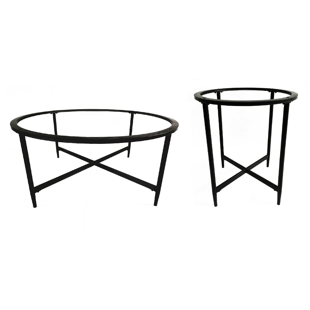 Desk Base Heavy Duty Cafe Office Desk Laptop Pedestal Desk Feet Metal Coffee Dining Table Legs Circle Steel Table Frame