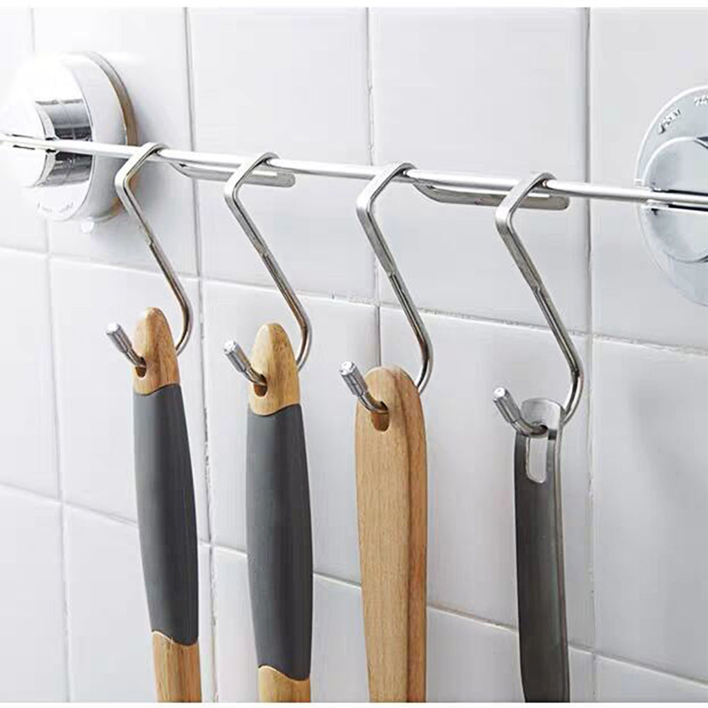 6 pcs pack stainless steel hook S type door back hook kitchen cabinet door hook multifunctional Hooks