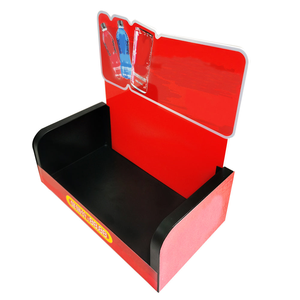 Mini Table Metal Drink Display Stand For Supermarket Retail Store