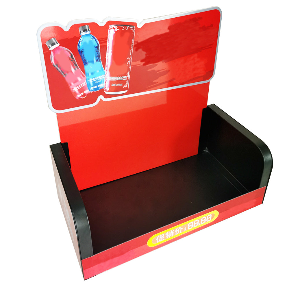 Mini Table Metal Drink Display Stand For Supermarket Retail Store