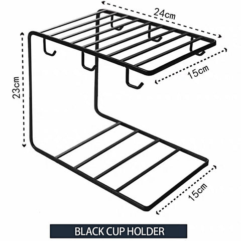 Creative cup holder Household asphalt tray shelf glass cup upside down shelf coffee cup mark cup storage rack