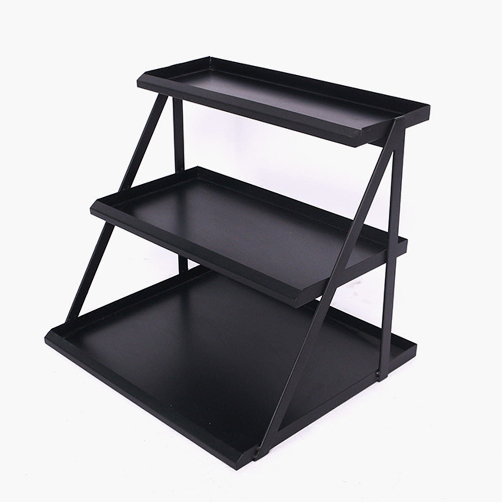 Stable displays supermarket 3 layers stand small commodity shelf display rack