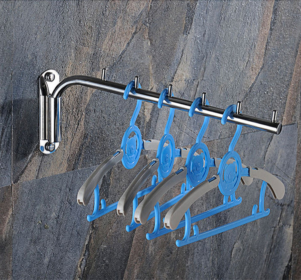 No-punching hotel 304 stainless steel bathroom swivel hanger hotel movable swing hanger hanger