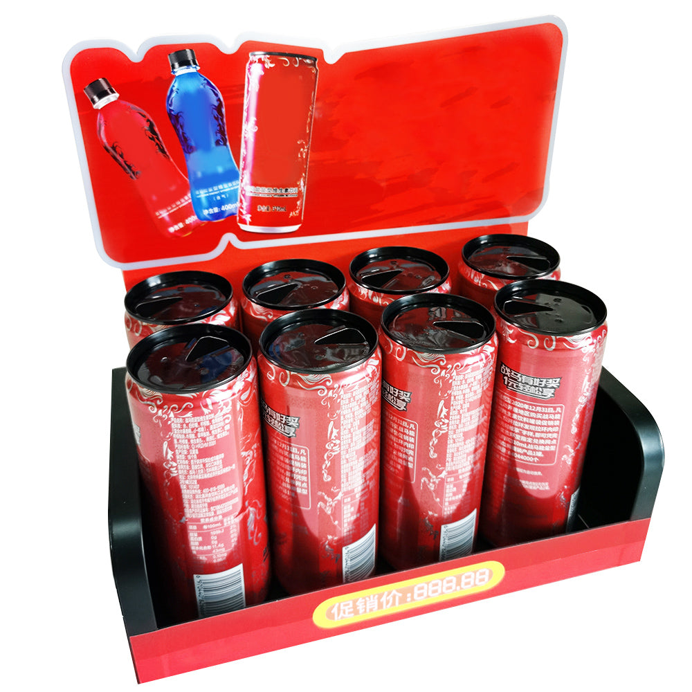 Mini Table Metal Drink Display Stand For Supermarket Retail Store