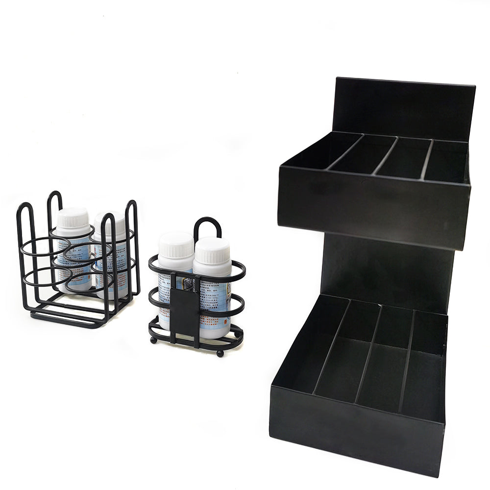 Factory direct kitchen sauce spice pepper bottle metal holder wire display stand