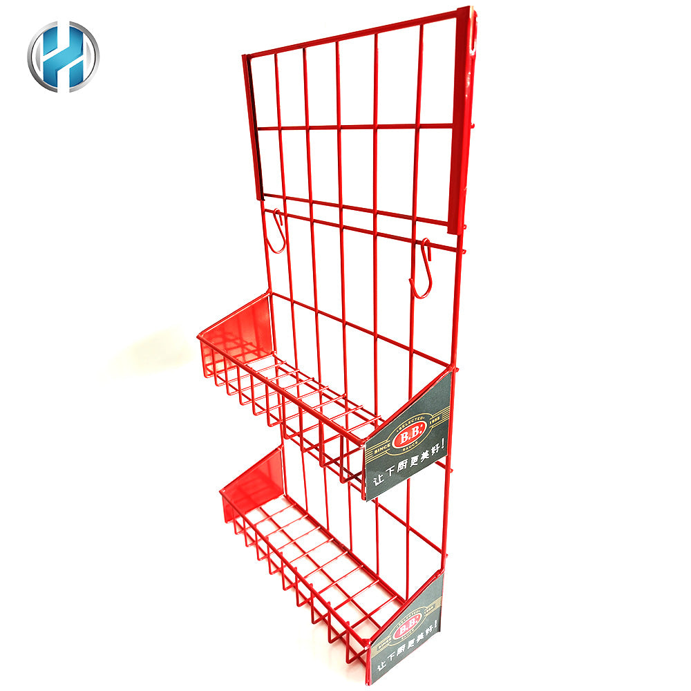 Metal Steel Wire Rack Displays Hanging Display Stand Shelf For Kitchen and Superstore