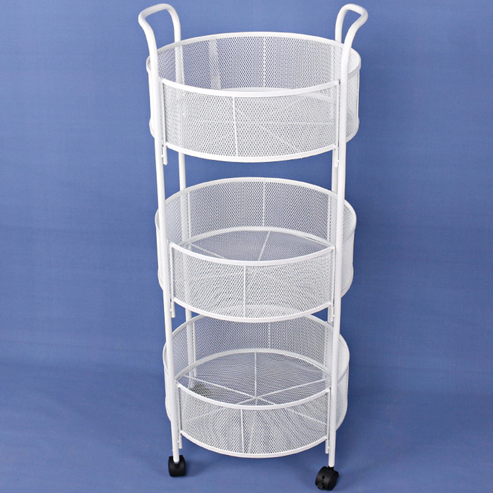 Factory Wholesale Circular Iron Dense Mesh Display Shelf Jewelry Fruit Drink Shelf Drugstore Supermarket Boutique Household