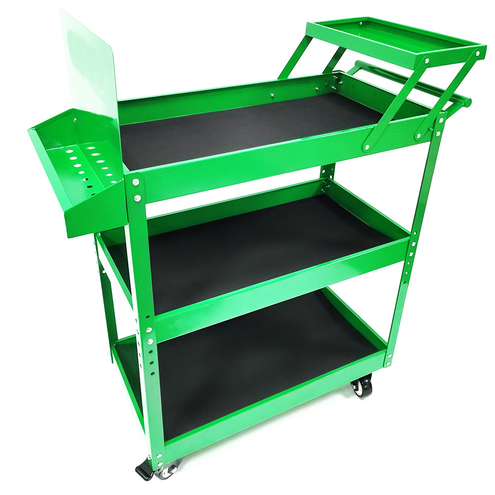 Tool Trolley Cabinet Chest Three Layers Auto Repair Toolbox Multifunctional Hand Push tool Cabinet Tool Cart