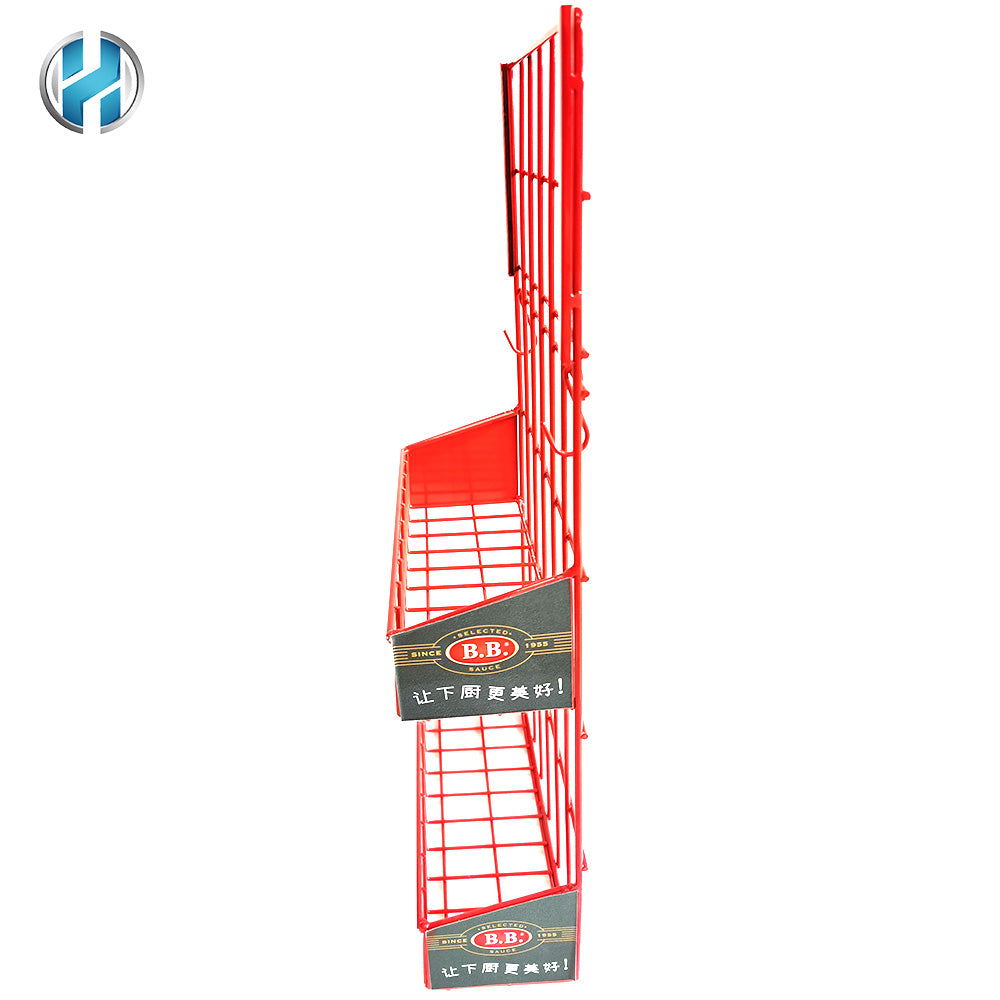 Metal Steel Wire Rack Displays Hanging Display Stand Shelf For Kitchen and Superstore