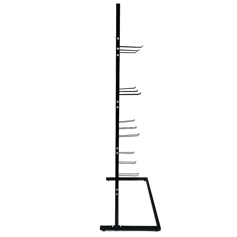 Supermarket retail shop store floor stand displays higher cost performance shelf display rack with hooks