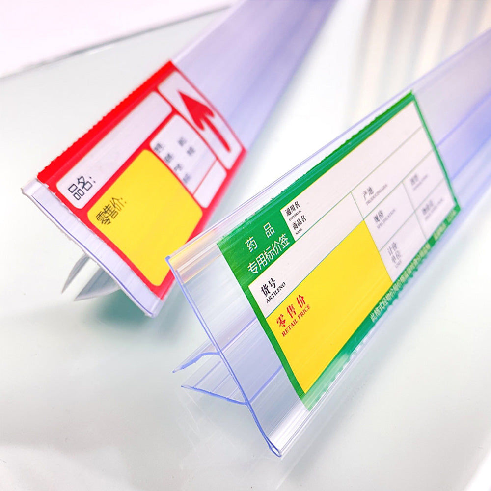 Drugstore glass card, supermarket price tag, transparent label, shelf label, thickened price bar, shopping mall price bar