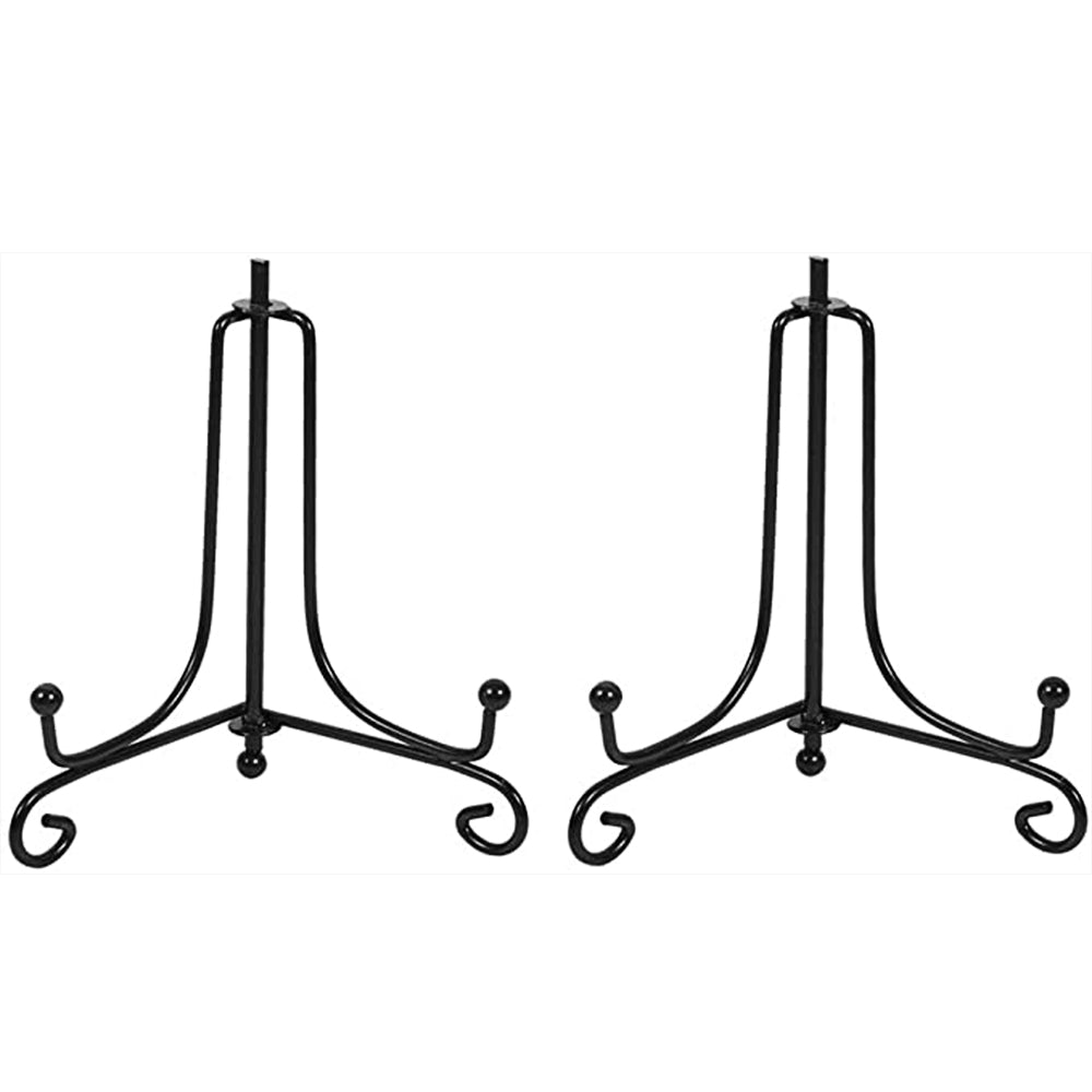 Iron Display Stand Black Iron Easel Plate Display Photo Holder Stand Displays Picture Frames Decorative Plates Tablets