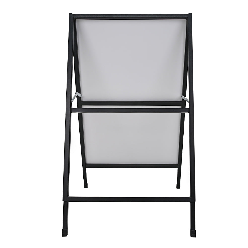 Double sided PVC Poster board display stand rack