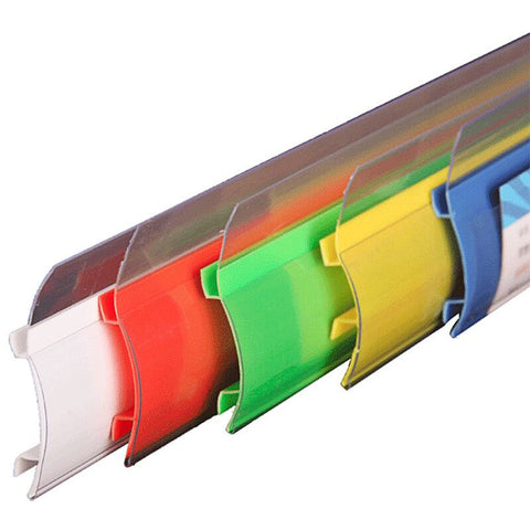 Supermarket shelf price tag transparent price tag plastic label baffle fence inside card