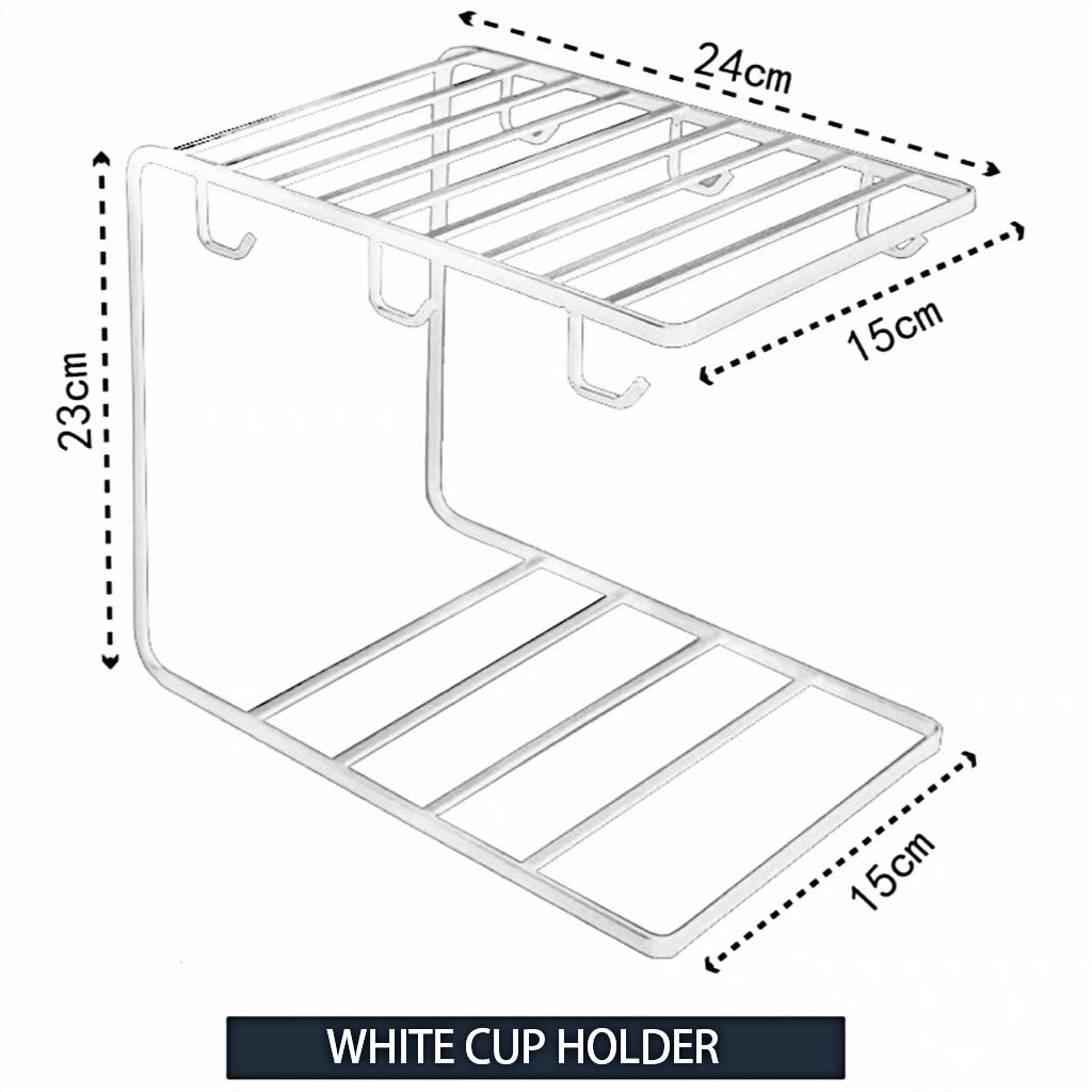 Creative cup holder Household asphalt tray shelf glass cup upside down shelf coffee cup mark cup storage rack