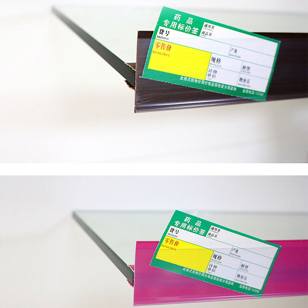 Drugstore glass card, supermarket price tag, transparent label, shelf label, thickened price bar, shopping mall price bar