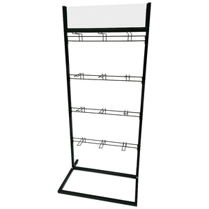 Supermarket retail shop store floor stand displays higher cost performance shelf display rack with hooks