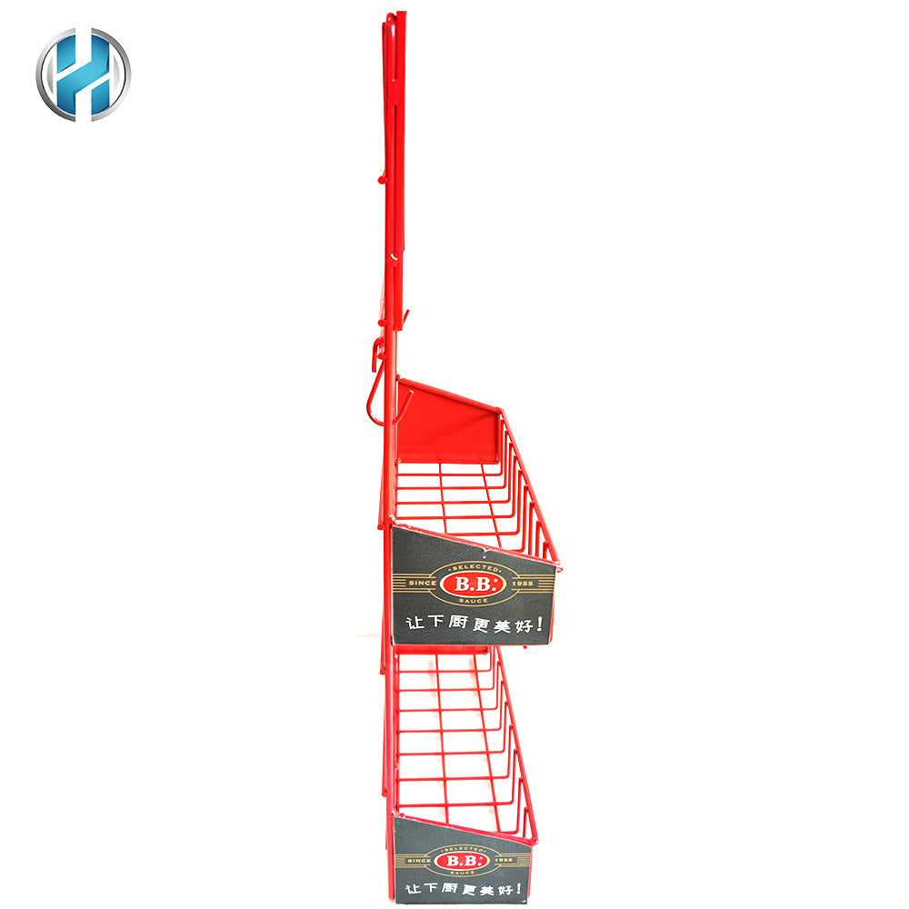 Metal Steel Wire Rack Displays Hanging Display Stand Shelf For Kitchen and Superstore