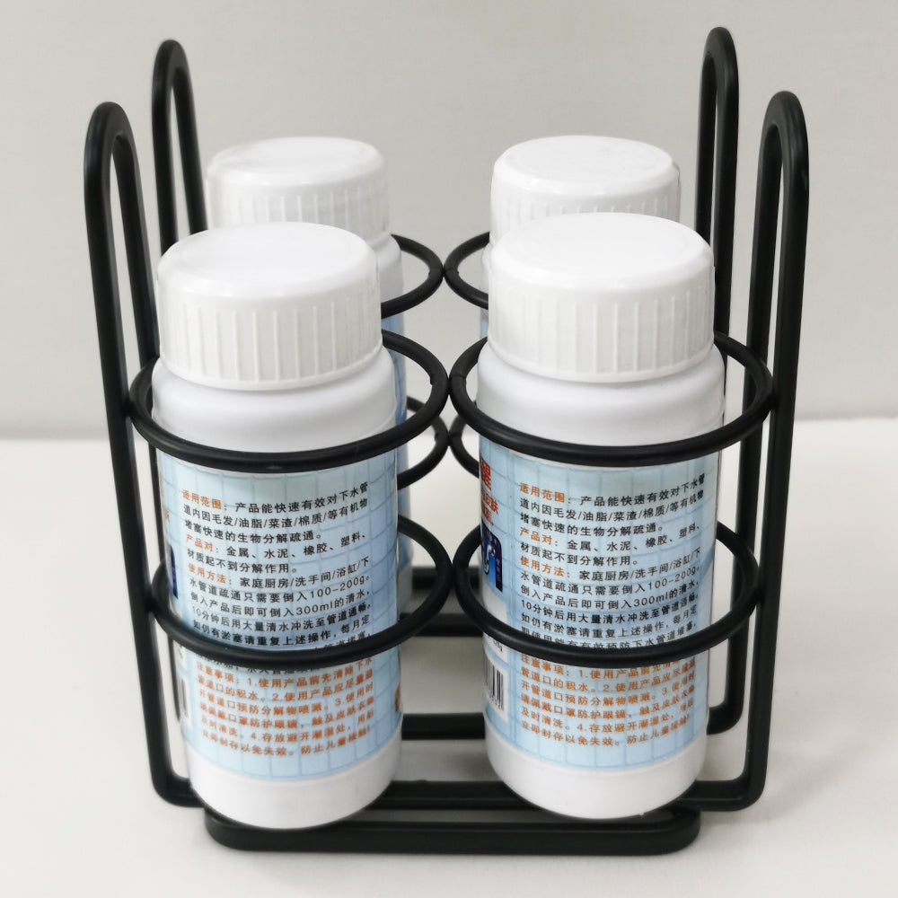Factory direct kitchen sauce spice pepper bottle metal holder wire display stand