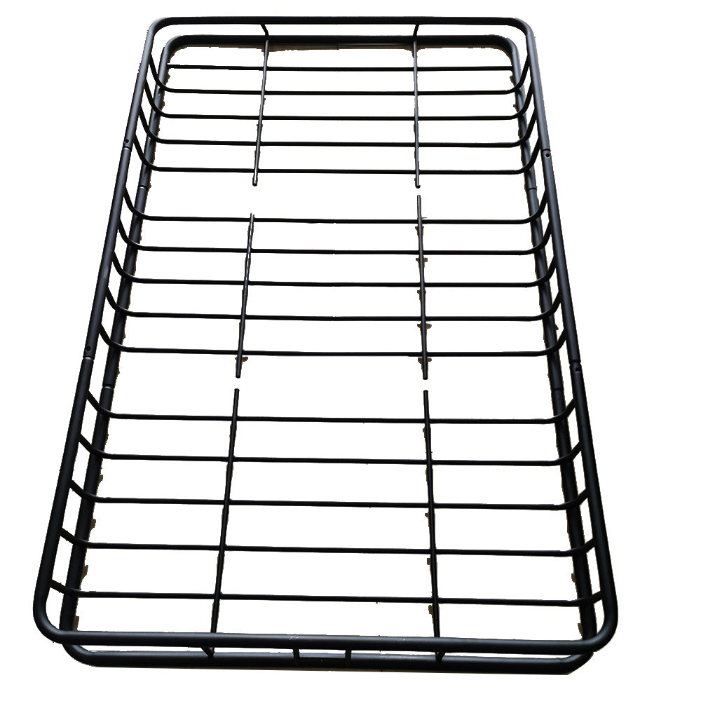 Steel Round Tube Wire Black Universal Roof Cargo Basket Carrier Roof Rack For Car