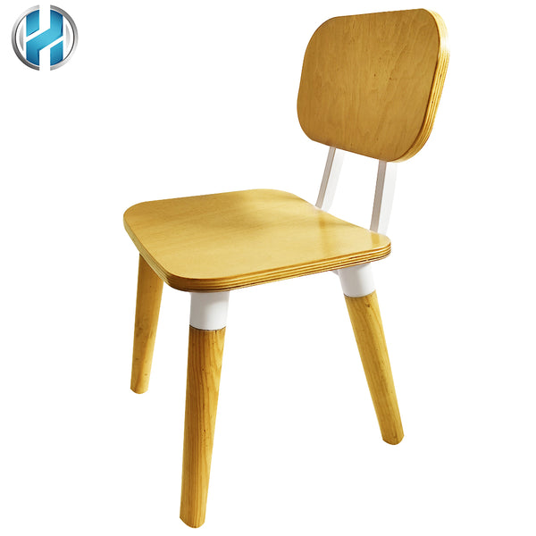 Stylish Wooden Simple Fashion Stool Hardware Furniture Chair For Kindergarten Children And student