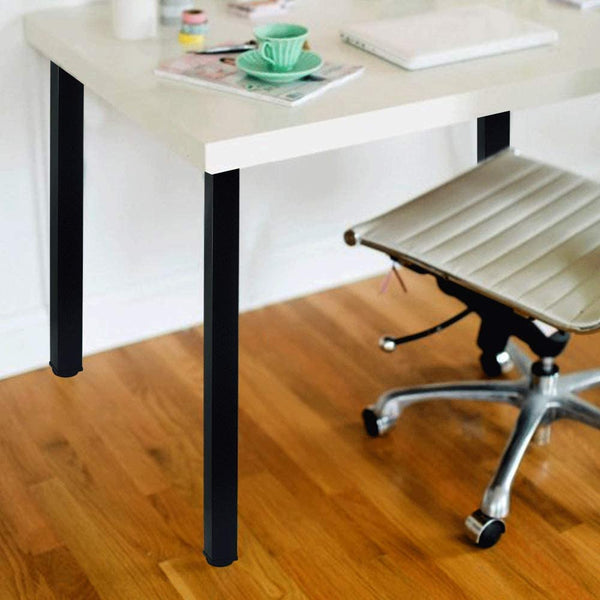 28" Adjustable metal furniture legs, square desk furniture legs