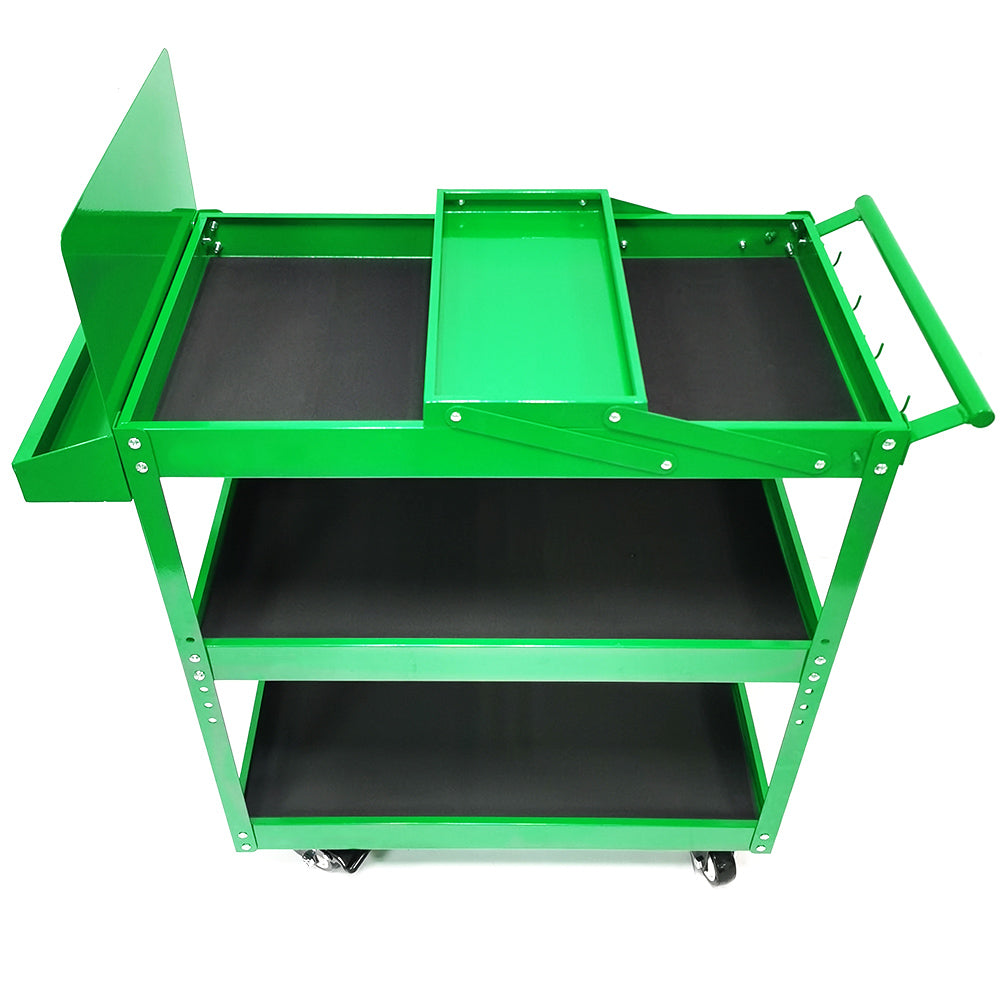 Tool Trolley Cabinet Chest Three Layers Auto Repair Toolbox Multifunctional Hand Push tool Cabinet Tool Cart